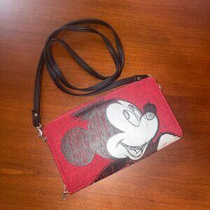 Disney Mickey Mouse Wristlet Wallet Crossbody